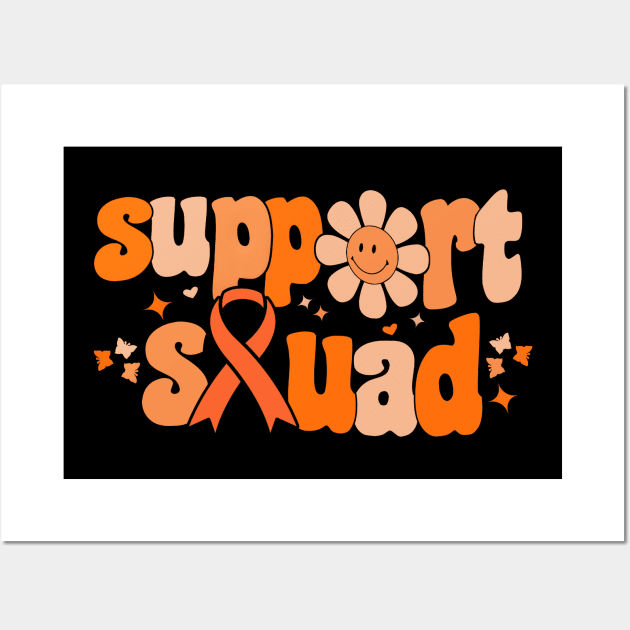 Support Squad Multiple Sclerosis Awareness Wall Art by JazlynShyann